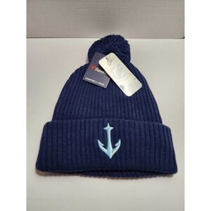 Seattle Kraken Logo Fanatics Branded Cuffed Knit Hat Beanie Deep Sea Blue NWT